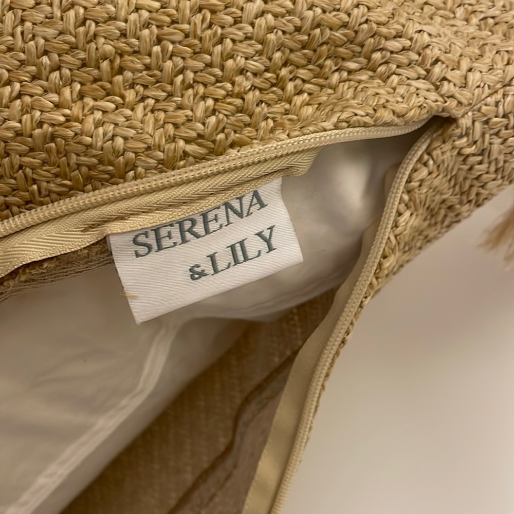 Serena & Lily Santa Cruz Pillow 24"W x 6"D x 24"H in Beige - Picture 1 of 3